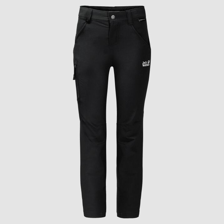 Pantalones Softshell Jack Wolfskin Activate Niños Negros Mexico-7298615